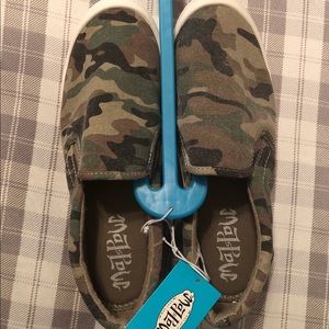 Mad Love Women’s Camo Slip On Canvas Sneaker 10